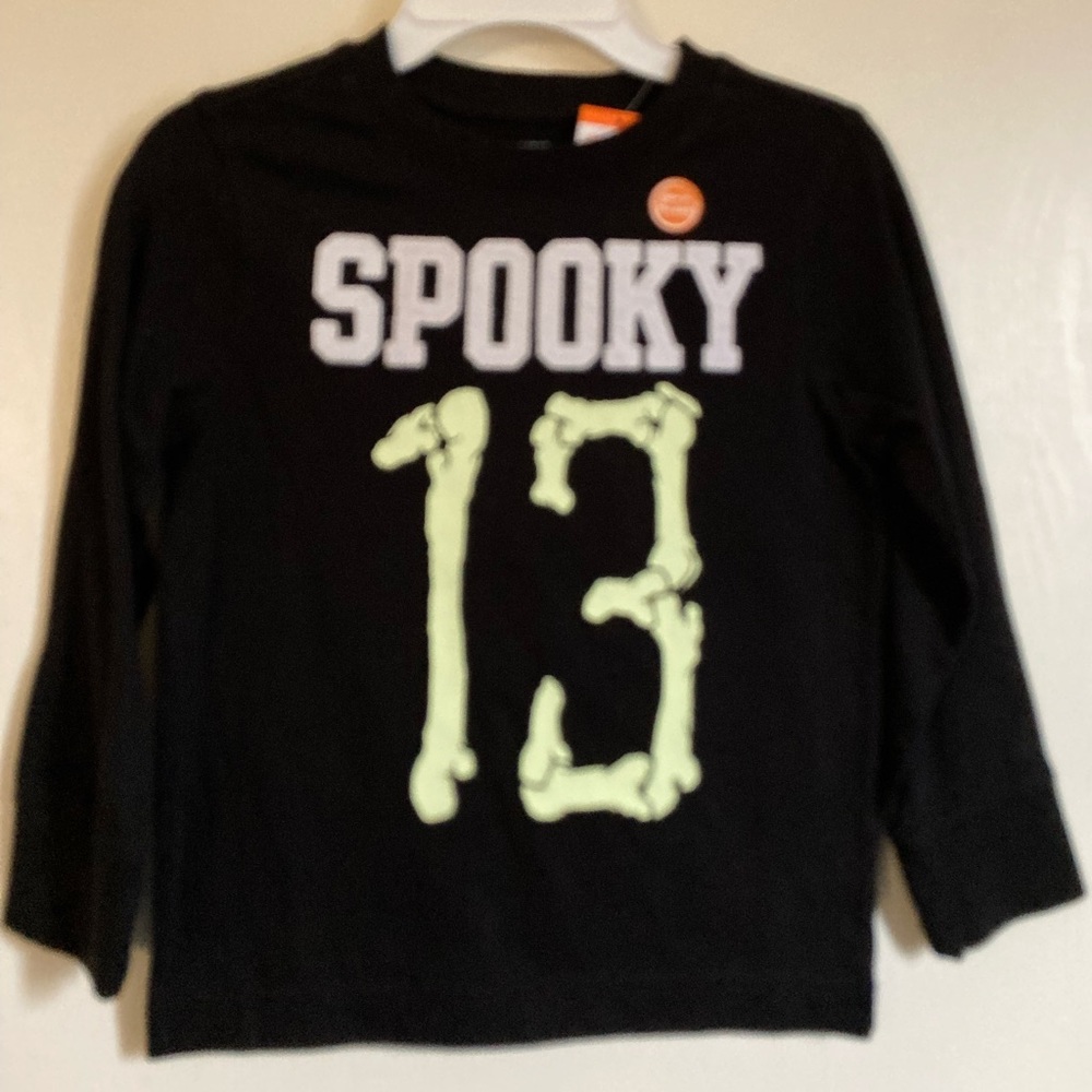 *Gymboree New “Spooky 13” Black Long Sleeve Size 5 Shirt C133